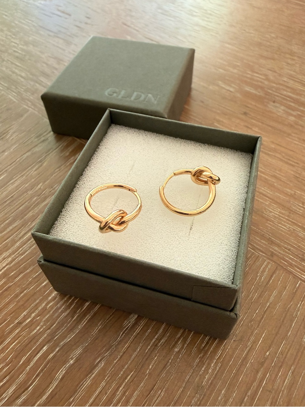 GLDN Eternal Knot Hoop Earrings